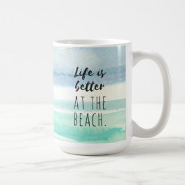 Strand-Ozean-Themed Dekorwatercolor-Tasse Kaffeetasse