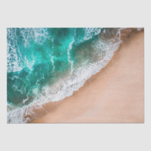 Strand Ozeanwasser am Sandstrand tropischer Sommer Seidenpapier