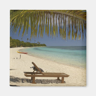 Strand, Palmen & Liegestuhl Magnet
