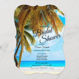 Strand, Palmen, Ozean Einladung