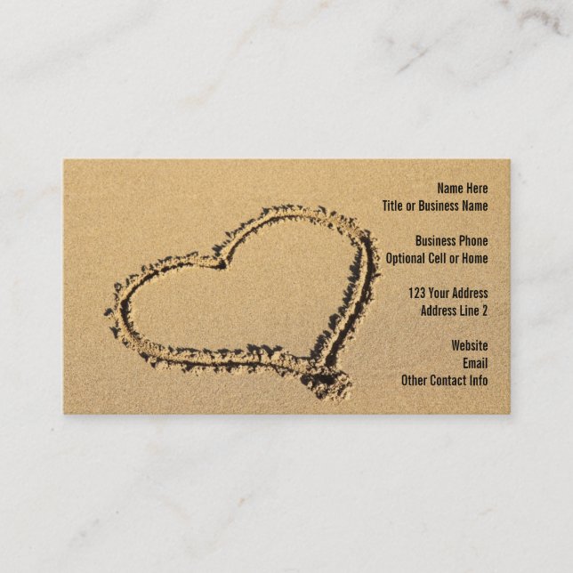 Strand-Paradies-Reise-Agent des Seashell-| Visitenkarte (Vorderseite)