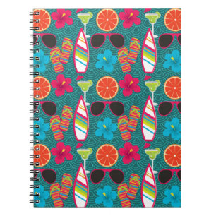 Strand-Party drehen Notizblock