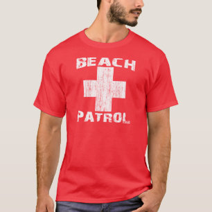 STRAND PATROUILLE beunruhigter weißer T-Shirt