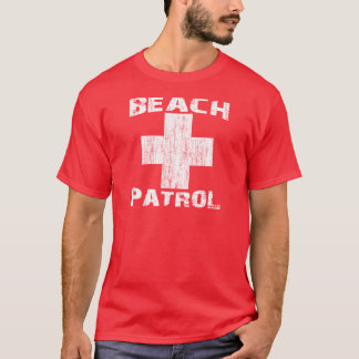 STRAND PATROUILLE beunruhigter weißer T-Shirt