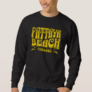 Strand Pattaya Thailand Retro abgenutzt Design Sweatshirt