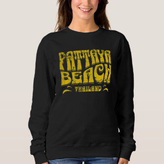 Strand Pattaya Thailand Retro abgenutzt Design Sweatshirt