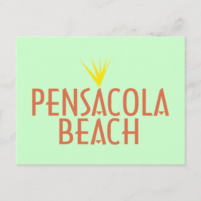 Strand Pensacola Postkarte (Vorderseite)