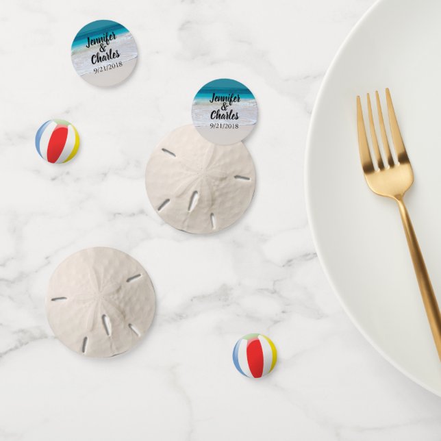 Strand Personalisiert Confetti Konfetti (Gruppe)