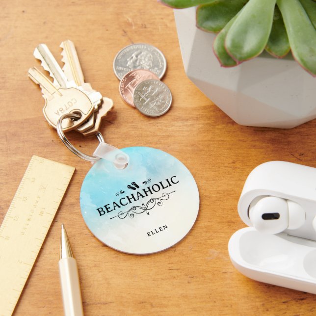 Strand Personalisiert Schlüsselanhänger (Schreibtisch)
