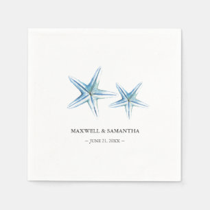Strand Personalisierter Starfish Serviette