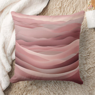 Strand-Pink-Kunst aus künstlicher Intelligenz Kissen