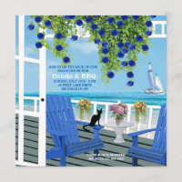 Strand-Plattform-Einladung