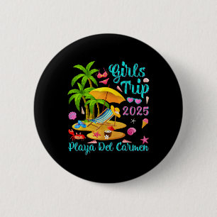Strand Playa Del Carmen Mexiko Sommer Mädchenreise Button