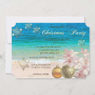 Strand, Plumerie, Weihnachtsfeier der Firma Einladung