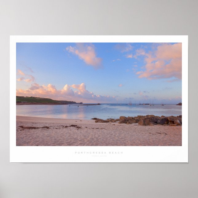 Strand Porthcressa Poster (Vorne)