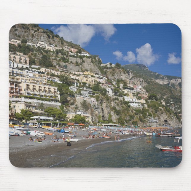 Strand Positano, Kampanien, Italien Mousepad (Vorne)