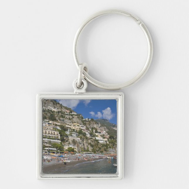 Strand Positano, Kampanien, Italien Schlüsselanhänger (Vorne)