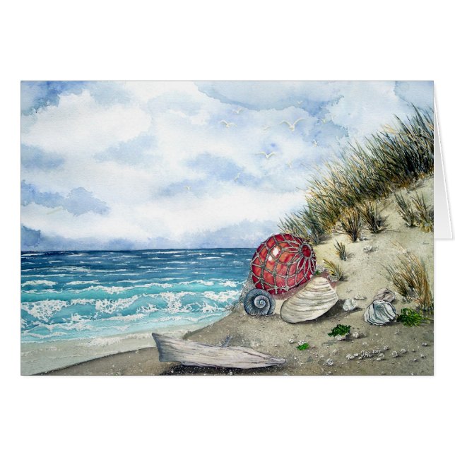 Strand-Postkarte (Vorderseite (Horizontal))