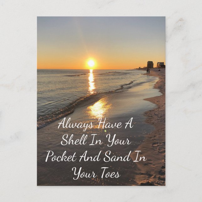 Strand Postkarte (Vorderseite)