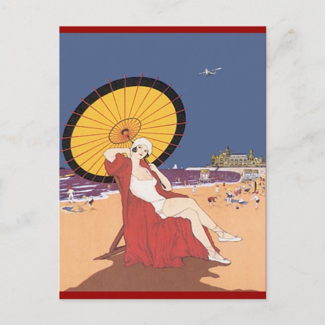 Strand Postkarte (Vorderseite)