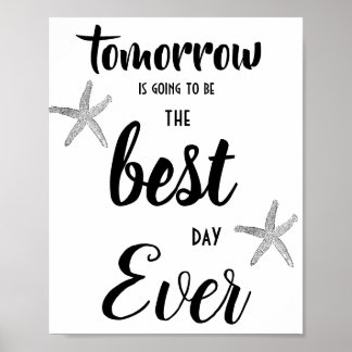 Strand Probe Abendessen * Best Day Ever Poster