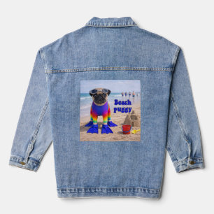 Strand-Puggy Jeansjacke