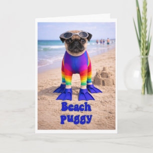 Strand Puggy Karte