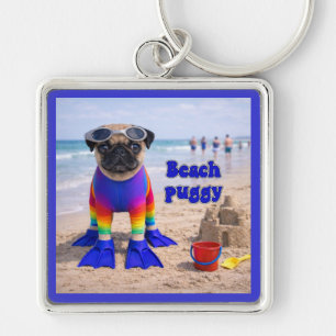 Strand-Puggy Schlüsselanhänger