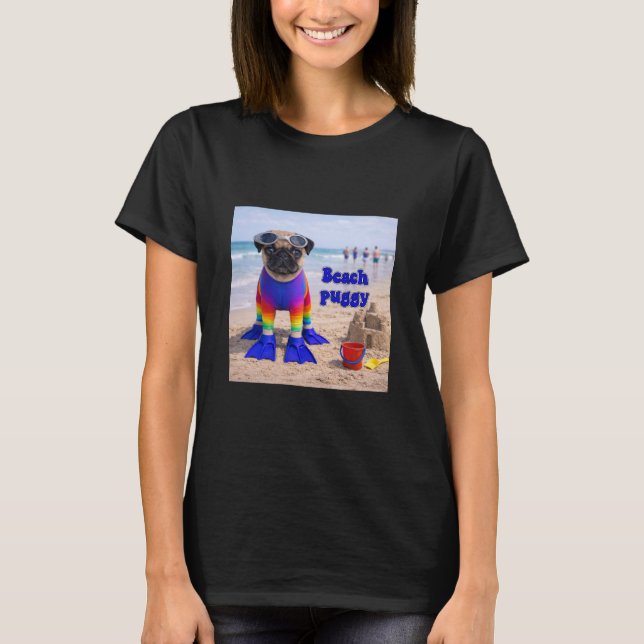 Strand-Puggy T-Shirt (Vorderseite)