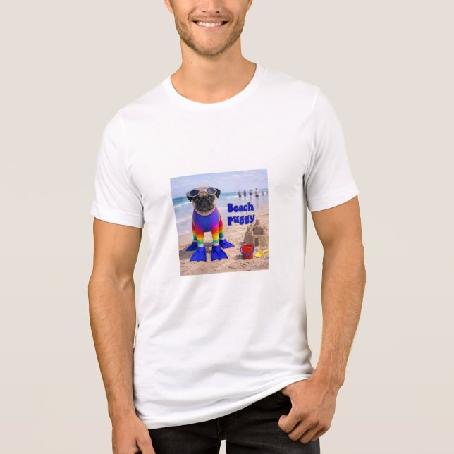 Strand-Puggy Tri-Blend Shirt (Vorderseite)