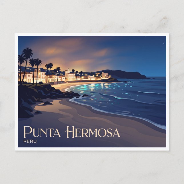Strand Punta Hermosa Peru Postkarte (Vorderseite)