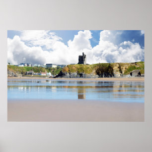Strand relections Ruinen Poster