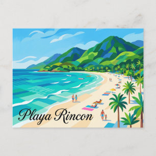 Strand Rincon, Samaná, Dominikanische Republik Postkarte