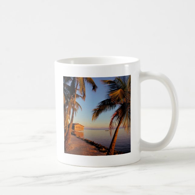Strand Roatan Honduras Tasse (Rechts)