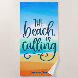 Strand ruft Spring Break Vacation Custom auf Strandtuch