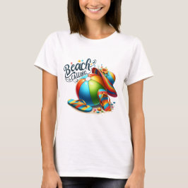 Strand ruft T - Shirt an, Sommer T - Shirt