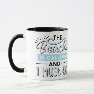 Strand ruft tasse