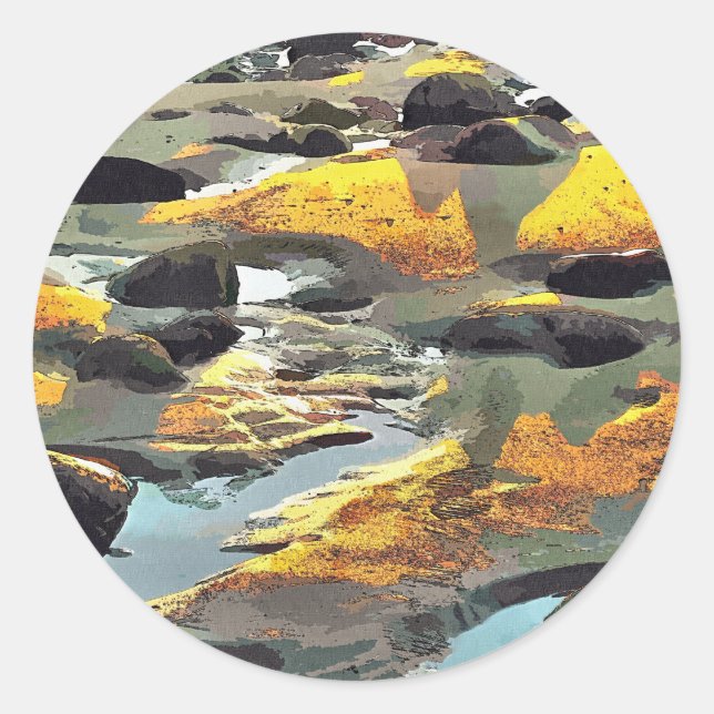 STRAND RUNDER AUFKLEBER (Vorderseite)