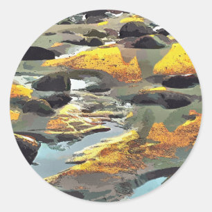 STRAND RUNDER AUFKLEBER