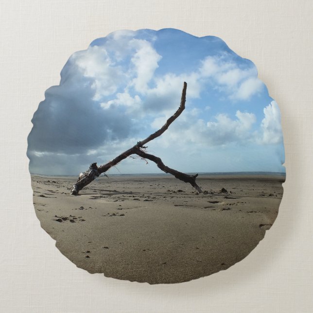 STRAND RUNDES KISSEN (Vorderseite)