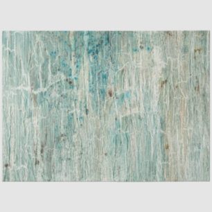 Strand Rustikales Holz Ozean Blue Crackle Decoupag Seidenpapier