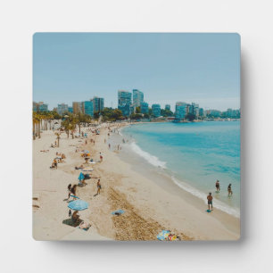 Strand San Juan - Alicante - Spanien Fotoplatte