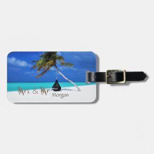 Strand, Sand, Meer, Entspannend, -Personalisiert Gepäckanhänger