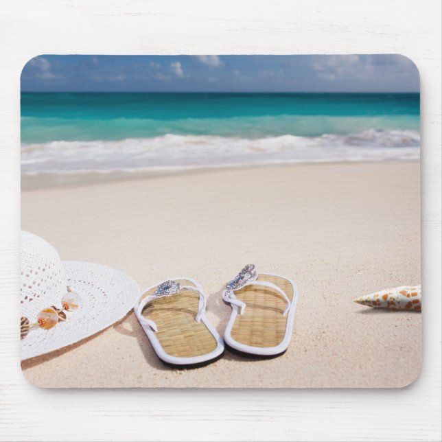 Strand, Sand, Meer Mousepad (Vorne)