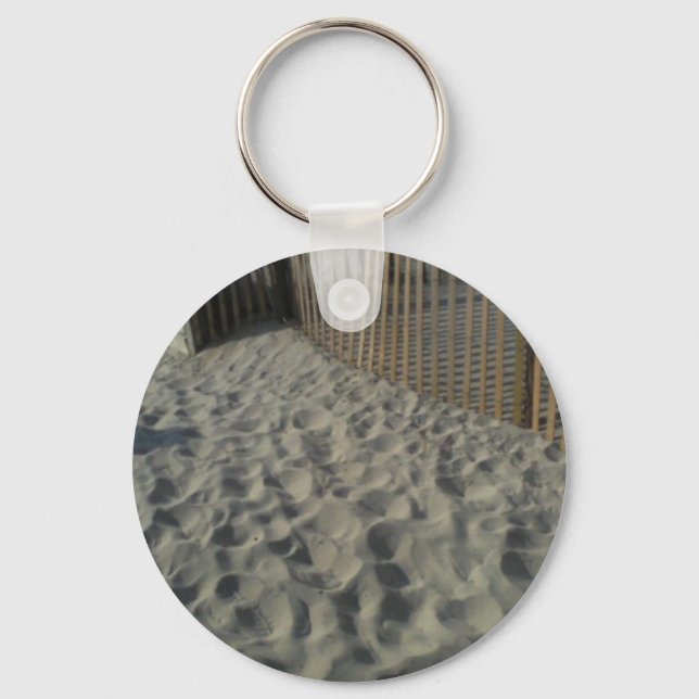 Strand-Sand-Schlüsselanhänger Schlüsselanhänger (Vorderseite)