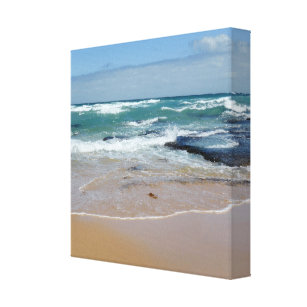 Strand Sand Stretched Canvas Print Leinwanddruck