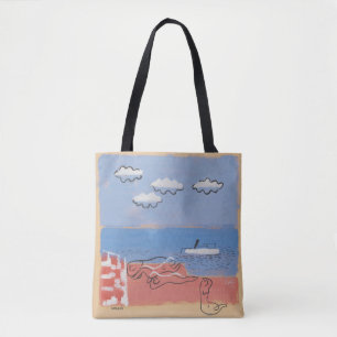 Strand, Sand und blauer Himmel Moderner KunstSomme