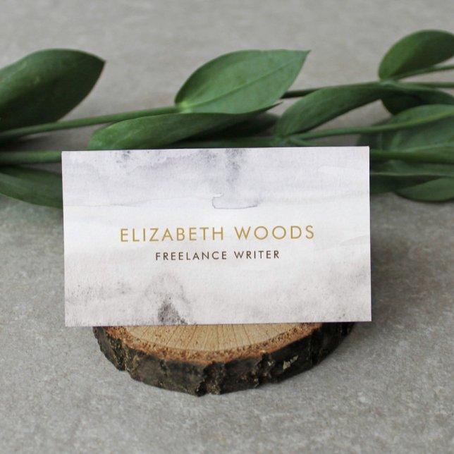 Strand Sand Wasserfarbe Abstrakt Beige Beruflich Visitenkarte (Von Creator hochgeladen)