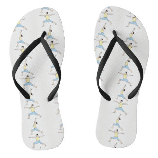 Strand-Sandalen mit Yoga-Design Flip Flops