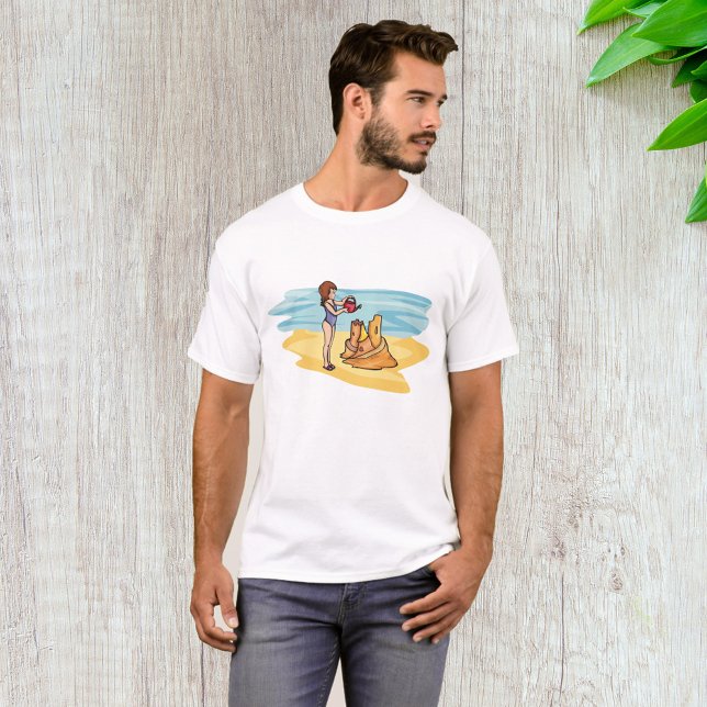 Strand Sandcastle T-Shirt (Von Creator hochgeladen)